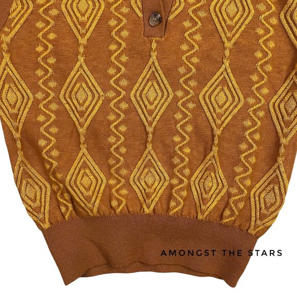 Urban Outfitters Bryce Jacquard Polo Knit Sweater - Picture 13 of 14